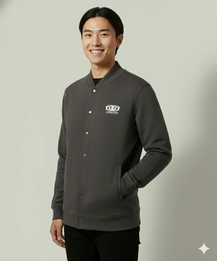 Charcoal Grey Bomber Jacket