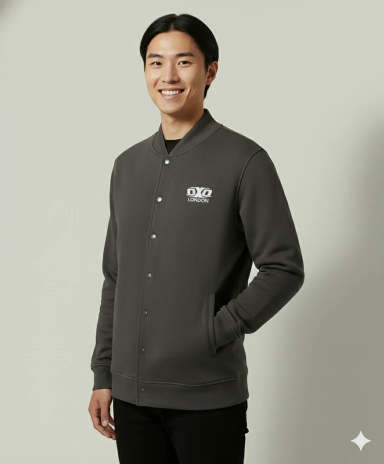 Charcoal Grey Bomber Jacket