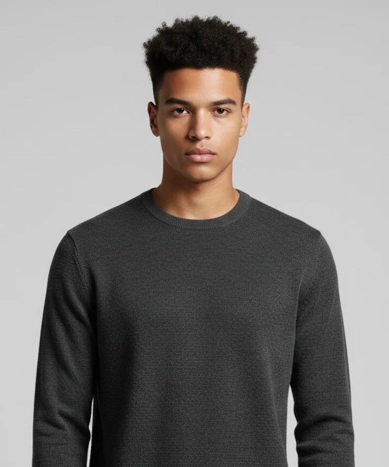 Charcoal Grey crew neck  pullover