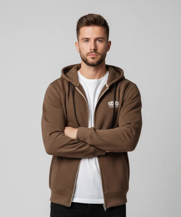 Chocalate Brown full zip hoodies