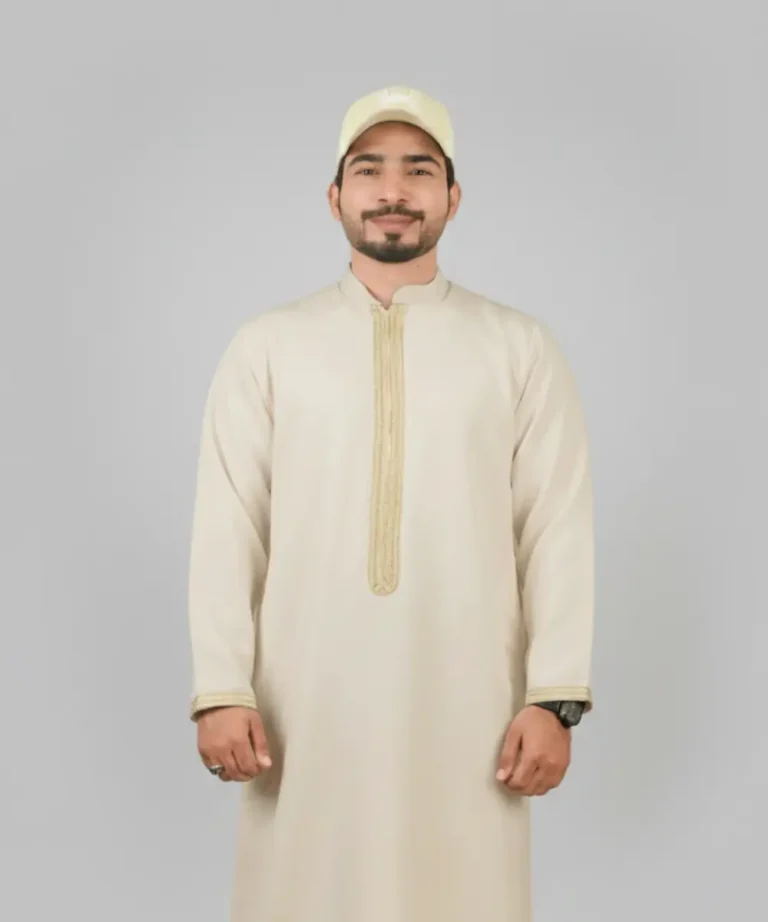 Premium Men’s Modern Thobe –CAMEL BIEGE